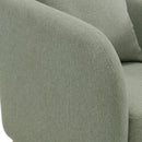 Elements International Joss Chair 2 w/Natural Wood Legs Aria Gray IMAGE 5