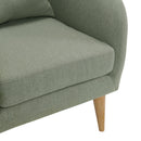 Elements International Joss Chair 2 w/Natural Wood Legs Aria Gray IMAGE 8