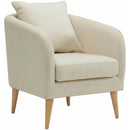 Elements International Joss Chair 2 w/Natural Wood Legs Aria Natural IMAGE 1