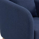 Elements International Joss Chair 2 w/Natural Wood Legs Aria Blue IMAGE 6