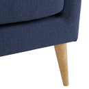 Elements International Joss Chair 2 w/Natural Wood Legs Aria Blue IMAGE 7
