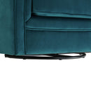 Elements International Loden Swivel Chair In Royale Peacock IMAGE 7