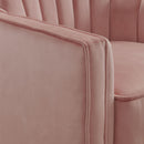 Elements International Loden Swivel Chair in Royale Blush - 3A IMAGE 5