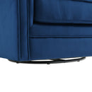 Elements International Loden Swivel Chair in Royale Cobalt - 3A IMAGE 7