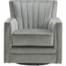 Elements International Loden Swivel Chair in Royale Gun Metal - 3A IMAGE 2