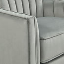 Elements International Loden Swivel Chair in Royale Gun Metal - 3A IMAGE 5