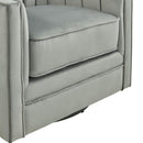 Elements International Loden Swivel Chair in Royale Gun Metal - 3A IMAGE 6