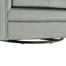Elements International Loden Swivel Chair in Royale Gun Metal - 3A IMAGE 7