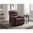 Elements International Palmdale 91491 Power Recliner Pu Red/brown IMAGE 9