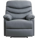 Elements International Palmdale 91491 Power Recliner Pu Grey IMAGE 2