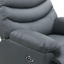 Elements International Palmdale 91491 Power Recliner Pu Grey IMAGE 6