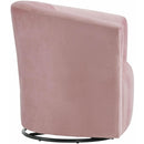 Elements International Rocket 6273 Swivel Chair In Broadway Blush IMAGE 3