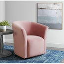 Elements International Rocket 6273 Swivel Chair In Broadway Blush IMAGE 7