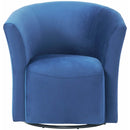 Elements International Rocket 6273 Swivel Chair In Broadway Navy IMAGE 2