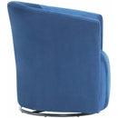 Elements International Rocket 6273 Swivel Chair In Broadway Navy IMAGE 3