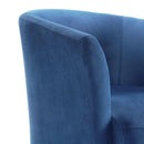 Elements International Rocket 6273 Swivel Chair In Broadway Navy IMAGE 5