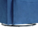 Elements International Rocket 6273 Swivel Chair In Broadway Navy IMAGE 6