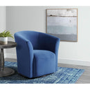 Elements International Rocket 6273 Swivel Chair In Broadway Navy IMAGE 7