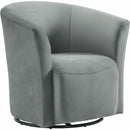 Elements International Rocket 6273 Swivel Chair In Broadway Gun Metal IMAGE 1