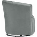 Elements International Rocket 6273 Swivel Chair In Broadway Gun Metal IMAGE 3