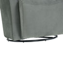 Elements International Rocket 6273 Swivel Chair In Broadway Gun Metal IMAGE 6