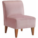 Elements International Scarlett Slipper Chair In Broadway Blush IMAGE 1