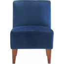 Elements International Scarlett Slipper Chair In Broadway Navy IMAGE 2