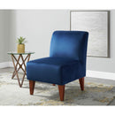 Elements International Scarlett Slipper Chair In Broadway Navy IMAGE 7