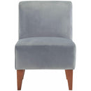 Elements International Scarlett Slipper Chair In Broadway Gun Metal IMAGE 2