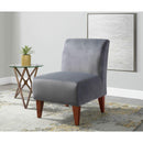 Elements International Scarlett Slipper Chair In Broadway Gun Metal IMAGE 7