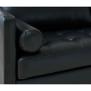 Elements International Stockholm Large Sofa in Fiero Black (Top Grain/PVC) IMAGE 5