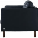 Elements International Stockholm Loveseat in Fiero Charcoal (Top Grain/PVC) IMAGE 3