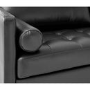 Elements International Stockholm Large Sofa in Fiero Charcoal (Top Grain/PVC) IMAGE 5