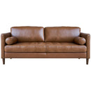 Elements International Stockholm Large Sofa in Fiero Tan (Top Grain/PVC) IMAGE 2