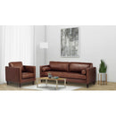 Elements International Stockholm Large Sofa in Fiero Tan (Top Grain/PVC) IMAGE 7