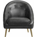 Elements International Trinity Chair W/Gold Legs In Phoenix Magnetite IMAGE 2