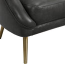 Elements International Trinity Chair W/Gold Legs In Phoenix Magnetite IMAGE 6