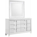 Elements International Twenty Nine Youth Dresser & Mirror Set White IMAGE 1