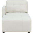 Elements International Armani LSF Chaise Modular 6 pc Sectional with Ottoman Natural IMAGE 5