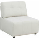 Elements International Armani LSF Chaise Modular 6 pc Sectional with Ottoman Natural IMAGE 6