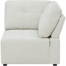 Elements International Armani LSF Chaise Modular 6 pc Sectional with Ottoman Natural IMAGE 9
