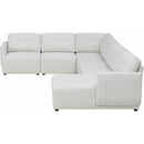 Elements International Armani RSF Chaise Modular 6 pc Sectional Natural IMAGE 2