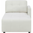 Elements International Armani RSF Chaise Modular 6 pc Sectional Natural IMAGE 6