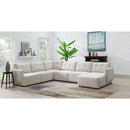 Elements International Armani RSF Chaise Modular 6 pc Sectional Natural IMAGE 7