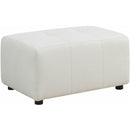 Elements International Armani RSF Chaise Modular 6 pc Sectional with Ottoman Natural IMAGE 8