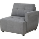 Elements International Armani LSF Chaise Modular 6 pc Sectional Charcoal IMAGE 10