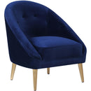 Elements International Trinity Accent Chair (gold stainless legs) IMAGE 1