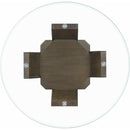 Elements International Dapper Round Dining Table IMAGE 3