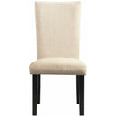 Elements International Felicia Upholstery Side Chair Dark IMAGE 2