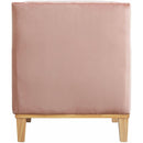 Elements International Palmer Chair Blond Ash Distressed Wood Royale Blush IMAGE 4